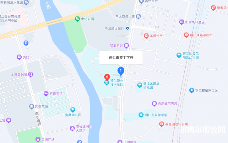 銅仁市技工學校地址，乘車路線