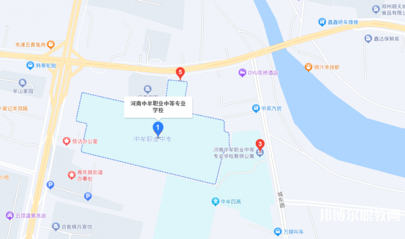 中牟縣職業(yè)中等專業(yè)學(xué)校地址，乘車路線