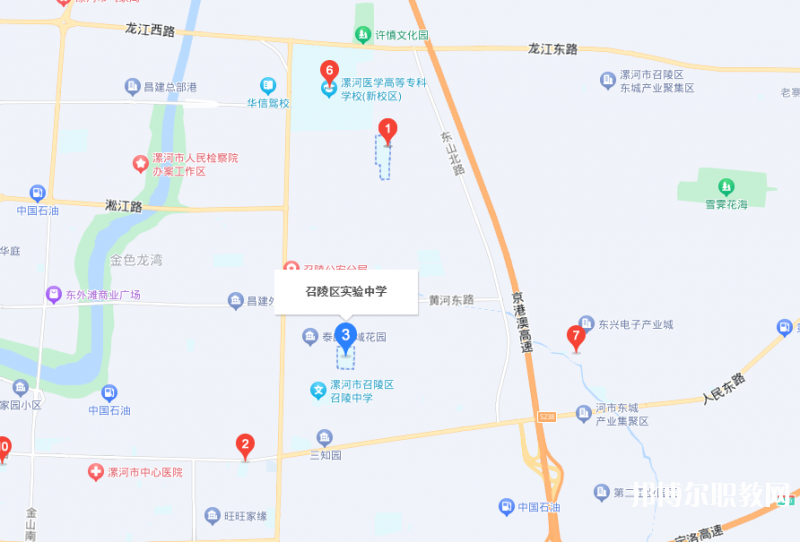 漯河市召陵區(qū)中等專業(yè)學(xué)校地址，乘車路線