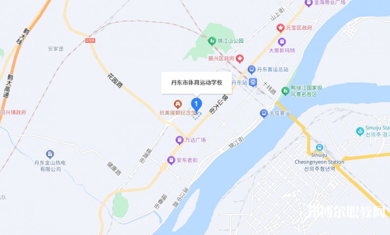 丹東市體育運動學校地址，乘車路線